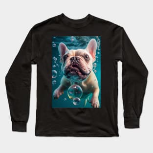 Dogs in Water #11 Long Sleeve T-Shirt